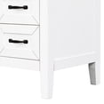 thumbnail image 6 of 36 Inch Freestanding White Vanity with Smooth Ceramic Basin for Easy - to - Clean Bathroom, 6 of 6