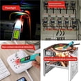 thumbnail image 3 of Lápiz De Prueba Inductivo Portátil Sin Contacto 12-1000V Probador De Voltaje Termómetro Infrarrojo Con Lámpara Led Pantalla Sensor Probador Pluma Para Trabajador De La Industria Serendint TO002226-00, 3 of 7