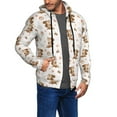 thumbnail image 2 of Kdxio Fall Squirrel Print Men Hoodies Casual Hoodies for Men with Zip Pockets Full Zip Long Sleeve Sweatshirt Sports Hooded Jacket-Medium, 2 of 5