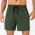 thumbnail image 4 of Yuyuzo Shorts de Course pour Hommes Gym Entraînement Shorts Athlétiques Ajustés Exercice Randonnée avec Poche, 4 of 5