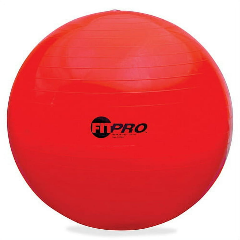 Champion Sports FitPro Training/Exercise Ball - Red - Resin Champion Sports FitPro Training/Exercise Ball - Red - Resin