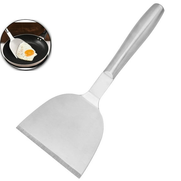 VQPeo Stainless Steel Hollow Handle Pancake Spatula – Long Heat-Resistant Cooking Spatula for Flipping Steak, Eggs, Burgers, Grilling, BBQ, Baking, Omelette