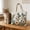 A81 B 11.8" a, variant on Home Decor Rabbit Canvas Handbag Cute Animal Handbag Rabbit Pattern Shoulder Handheld Shopping Easter Bunny Egg Sunflower Pattern 11.8"