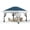 Navy blue + heather gray, variant on ChaoLink 12x12 Pop Up Gazebo Outdoor Canopy Shelter with Mosquito Netting and 4 Stakes, Instant Gazebo Tent