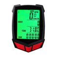 thumbnail image 2 of Cycling Bike Stopwatch Wired Computer Speedometer Odometer Red 2.6×1.8×0.6in 1Pack, 2 of 2