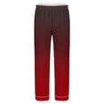 thumbnail image 4 of Bixock 2 Piece Outfits for Men,Pajamas for Men Gradient Print Long Sleeve Lapel Cardigan Top with Pocket and Long Pants Home Loungewear Set, 4 of 6