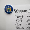 thumbnail image 2 of New York State Flag Kitchen Refrigerator Locker Button Magnet, 2 of 5