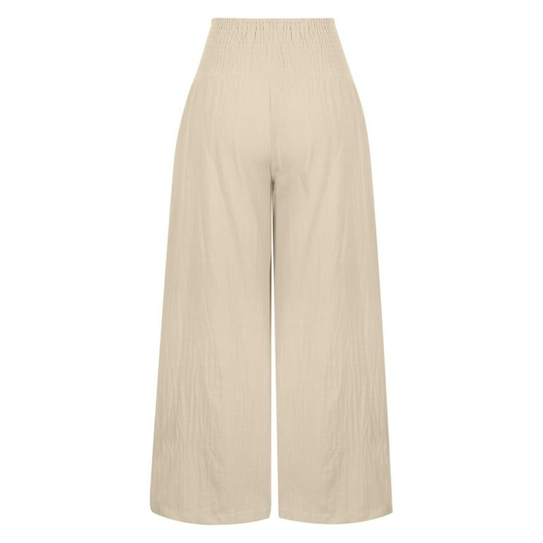 Cream shop flowy pants