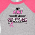 thumbnail image 4 of Inktastic My Aunt is a Survivor Breast Cancer Awareness Boys or Girls Baby Bodysuit, 4 of 5