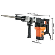 BENTISM Demolition Jack Hammer Concrete Breaker 1400W Electric Hammer 2 Chisel Bit