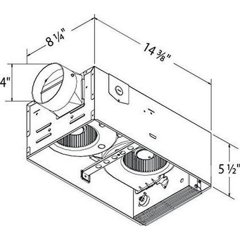 Delta BreezRadiance RAD80L 80 CFM Exhaust Bath Fan with Light and Heater -  Walmart.com