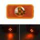 thumbnail image 3 of 5X Luz de Posición Lateral LED para Camión de Coche de 24 V Lámpara Indicadora ámbar 4 LED para Volvo Trucks FM / FH, 3 of 4