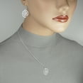 thumbnail image 2 of Handmade Jewelry by Dawn Hammered Spiral Sterling Silver Necklace and Earring Set – 20 Inch, 2 of 8