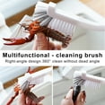 thumbnail image 6 of Dish Brush Kitchen Cleaning Brush Bottle Brush Bathroom Scrub Brushes Sink Household Pot Pan Edge Corners Tile Lines Brush with Stiff-3 Pcs, 6 of 9