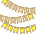 thumbnail image 6 of Girlsshop Burlap Lemonade Banner Lemonade Stand Decorations For Lemon Theme Party Decor,LEMONADE+LEMON, 6 of 8