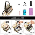 thumbnail image 5 of FORMRS Crossbody Bag for Women Quilted Travel Shoulder Cell Phone Purse with Chain Strap Handbag, Yellow Leaves, 5 of 7