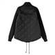 thumbnail image 4 of Chaqueta de Invierno para Mujer, Cálida, de Punto, con Retazos, Acolchada, Informal, de Cuello Alto, Larga y Cremallera Negro XL, 4 of 7
