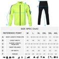 thumbnail image 5 of Fixha Tracksuits Men,Full Zip Athletic Sport Sweatsuits Outfits 2 Piece,Polo Jogging suits for Men-Neon Green，4XL, 5 of 5