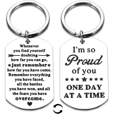 Young Men Gifts Sobriety Gifts for Women Men Aa Sober Gifts Sobriety Keychain Proud of You Gifts Alcoholics Anonymous Gifts for Him Christmas Gifts for Sobriety Sober Young Men Gifts Age 20s