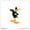 Unframed Version, variant on Gallery Pops Looney Tunes - Classic Daffy Duck Portrait Wall Art, White Framed Version, 12" x 12"