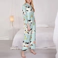 thumbnail image 3 of Fotbe Cute Cows Conjunto de Pijama de Manga Larga para Mujer con Estampado, Ropa de Dormir de 2 Piezas, Conjunto de Casa Suave y Cómodo con Bolsillos-X-Large, 3 of 7