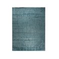 thumbnail image 3 of Teal Echelon Handmade Wool Rug, 3 of 7