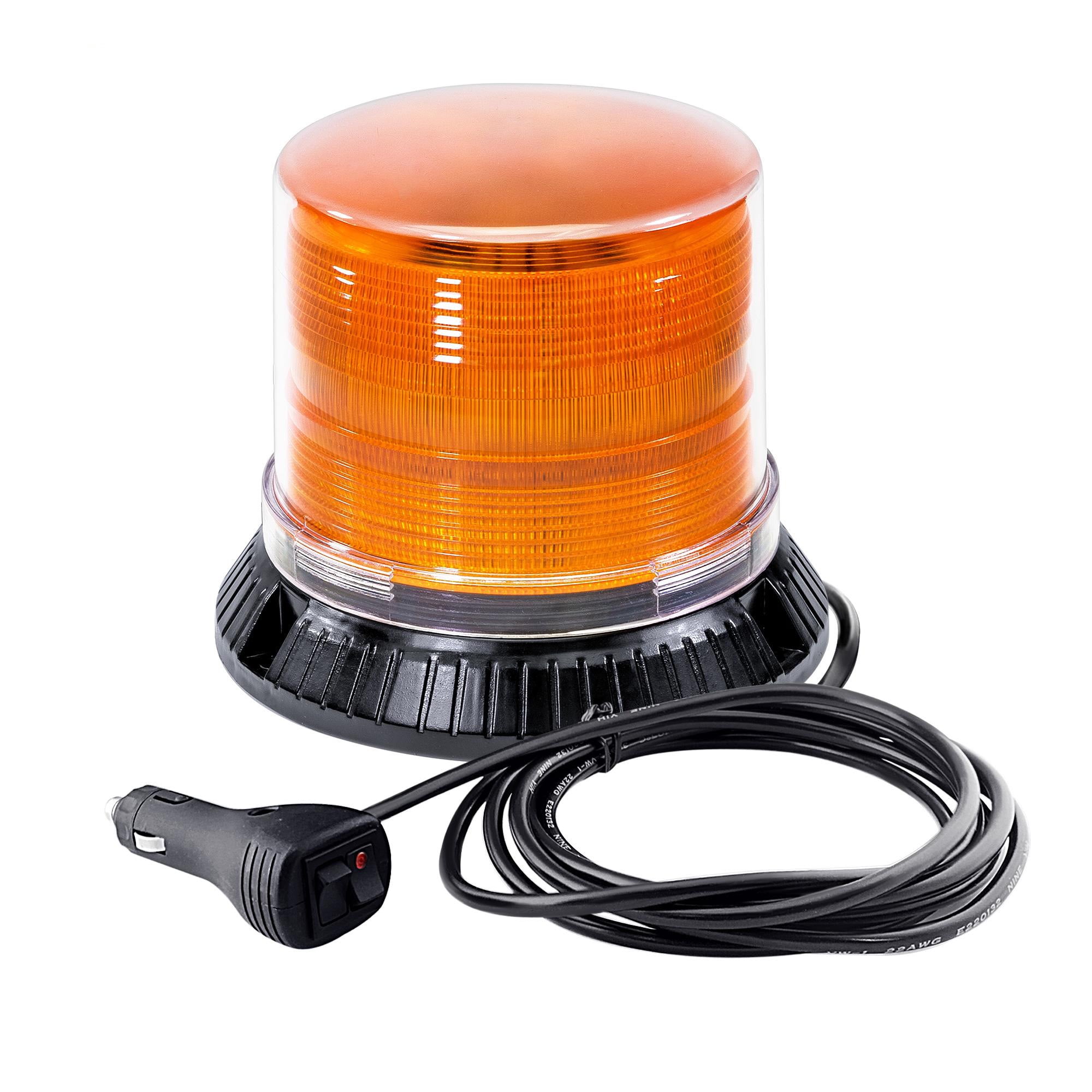 12W AMBER LED Beacon Warning Light Mount] [Dust Cover