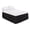 Black, variant on Solid Color Elastic Bed Skirt 75x39x16 Inch, Soft Wrap-Around Bed Wrap with Hidden Elastic, Easy Fit Box Spring Cover for Queen Beds, Dust Ruffle for Bedroom Decor