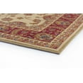 thumbnail image 5 of Sensation Transitional 8' x 10' Ivory and Scarlet Polypropylene Indoor Area Rug, 5 of 7