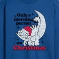 thumbnail image 3 of Garfield - Only A Morning Person On Christmas - Adult Long Sleeve Tee, 3 of 5