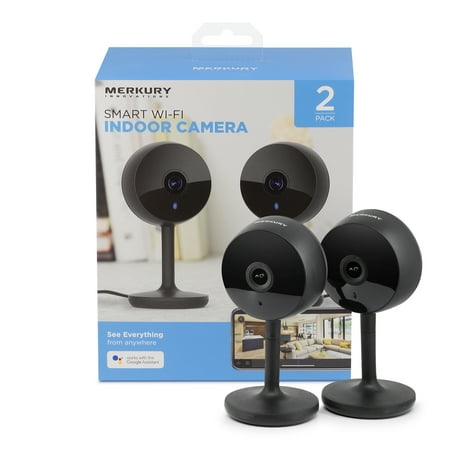Merkury Innovations 1080p HD Smart Wi-Fi Security Camera ( 2-Pack)