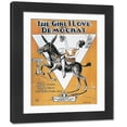 thumbnail image 1 of Couverture de Partition, c1932. la Fille Que J'aime Est une Democratique. Partition Américaine. Photo Encadrée. Feuille., 1 of 1