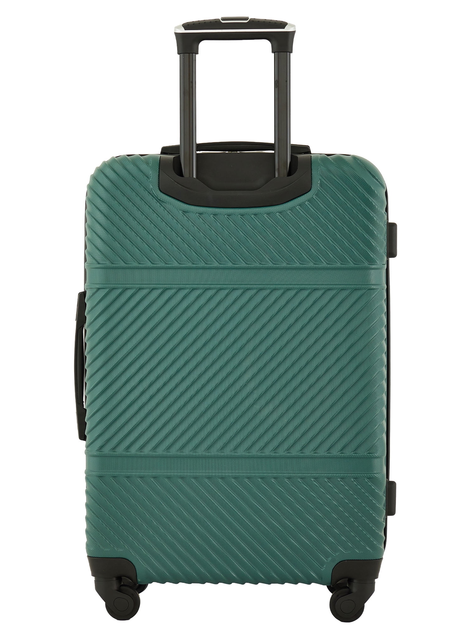 Wrangler 4 Piece Expandable Hardside Spinner Luggage Set with Packing Cubes, Green