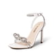 thumbnail image 1 of Sandalias de Tacón con Talón Abierto y Moños de Cristal para Mujer DREAM PAIRS, 1 of 7