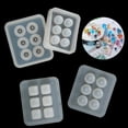 thumbnail image 4 of Resin Bead Molds for Jewelry 12 PCS Resin Molds Silicone with Hole Cabochon Gem Jewelry Making Epoxy Resin Molds for Earrings, Pendants,Bracelets and Necklaces, 4 of 4