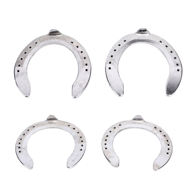 Herraduras Ligeras de aleación de Aluminio de 4 Piezas para Montar a Caballo Accesorio Duradero y Confiable para Granja de Hipódromo ANGGREK Otros