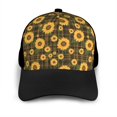 thumbnail image 3 of Yiaed Vintage Plaid Sunflower Print Baseball Cap Dad Hat Polo Style Plain Blank Adjustable Size, 3 of 5