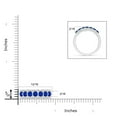 thumbnail image 5 of ANGARA Natural Floating Blue Sapphire Half Eternity Ring with Diamonds in 14K White Gold for Women (Size-2.5mm) | September Birthstone, Anniversary, Jewelry Gift for Women | Natural Sapphire Ring, 5 of 9