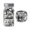 Ebony Silver Mix, variant on Recollections Super Chunky Glitter, 12 Pack