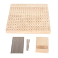 thumbnail image 1 of <p>Crochet Blocking Board, Polished Knitting Blocker Mat Wooden Practical Handcraft Stability With 20 Stainless Steel Pins For Craft</p>, 1 of 7