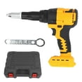 thumbnail image 2 of Electric Rivet Tool, Battery Powered High Efficiency Brushless Motor Cordless Rivet  Low Noise 20mm Stroke 360W with LED Light for Automotive, 2 of 7