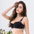 thumbnail image 4 of Varsbaby Sexy lace Bra Half Cup Push Up UnderwearThin Cotton Women Bras, 4 of 9