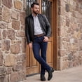 thumbnail image 5 of The Western Shops Men's Embossed Python Print Leather Western Boot with Square Toe and Zipper, 5 of 5