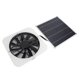 thumbnail image 2 of Extractor de aire redondo de 10" para invernaderos, cobertizos y gallineros, alimentado con energía solar, kit de ventilador con panel solar de 100 W, color blanco, 2 of 8