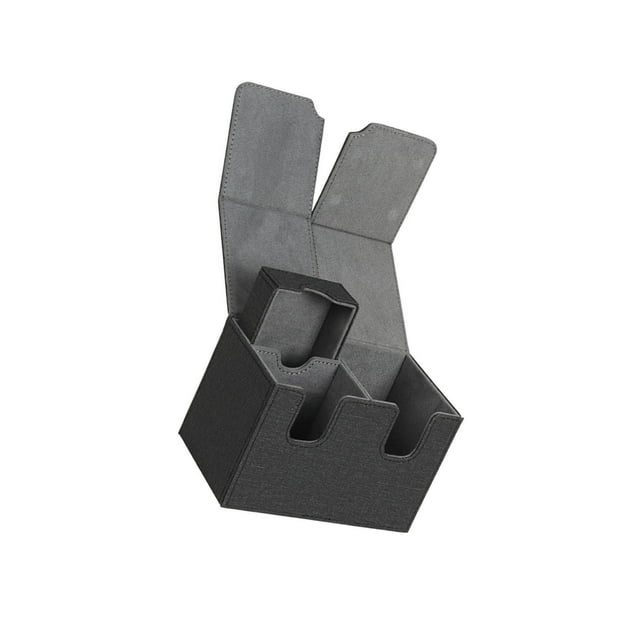 tredstone Boîte de Rangement pour Deck de 160 Cartes Contenant de Cartes de Collection pour MTG TCG Noir Gris