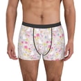 thumbnail image 2 of Bingfone Cartoon Rabbit And Butterfly Men's Underwear - Casual Stretch Boxer Briefs-Medium, 2 of 7