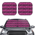 thumbnail image 2 of Fotbe Snowflakes And Christmas Juego de 2 Piezas de Parasoles para Parabrisas | Bloqueador Solar para Auto | Accesorios Plegables para Protección Solar Interior-Medium, 2 of 6