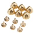 thumbnail image 1 of 15x 6 Piezas de Bricolaje Artesanías de Material Cuero Hollow Brass Studs Remaches 11x7 Mm, 1 of 8