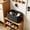 Black-5L, variant on MMJ Woven Paper Rope Storage Basket Natural Organizer Decorative Wicker Bin for Home Bathroom Office Sundries 8.3x5.9x3.9in