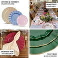 thumbnail image 4 of Efavormart 10 Pack | Blush / Rose Gold 6" Round Plastic Dessert Salad Plates, Disposable Appetizer Plates with Gold Wavy Rim for Wedding, Outdoor Receptions, Banquets, Holiday Dining, 4 of 11